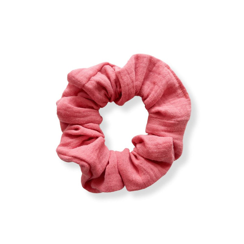 Scrunchie aus Musselin | Koralle