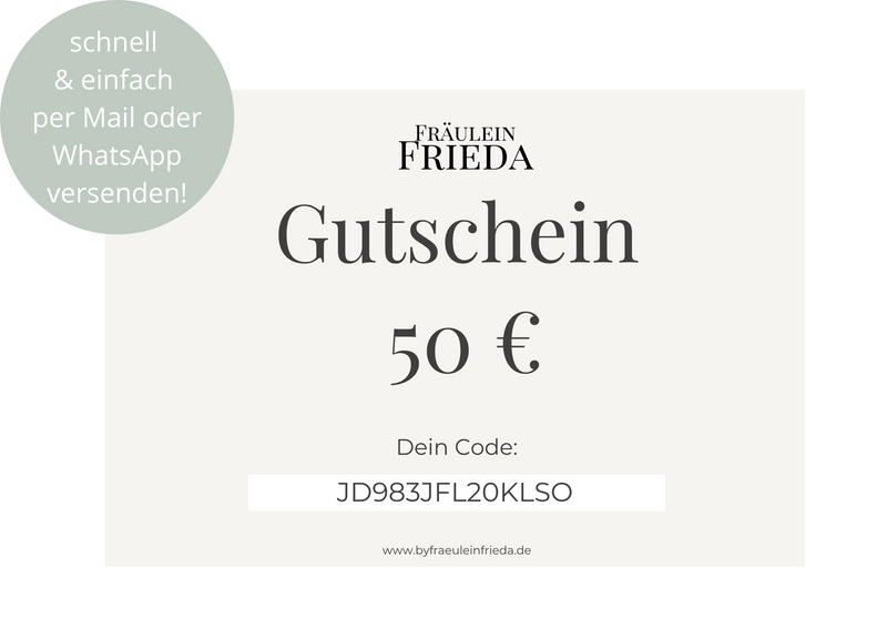 Digitaler Gutschein | Wert 50€